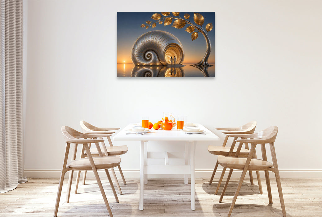 Premium Textil-Leinwand Februar