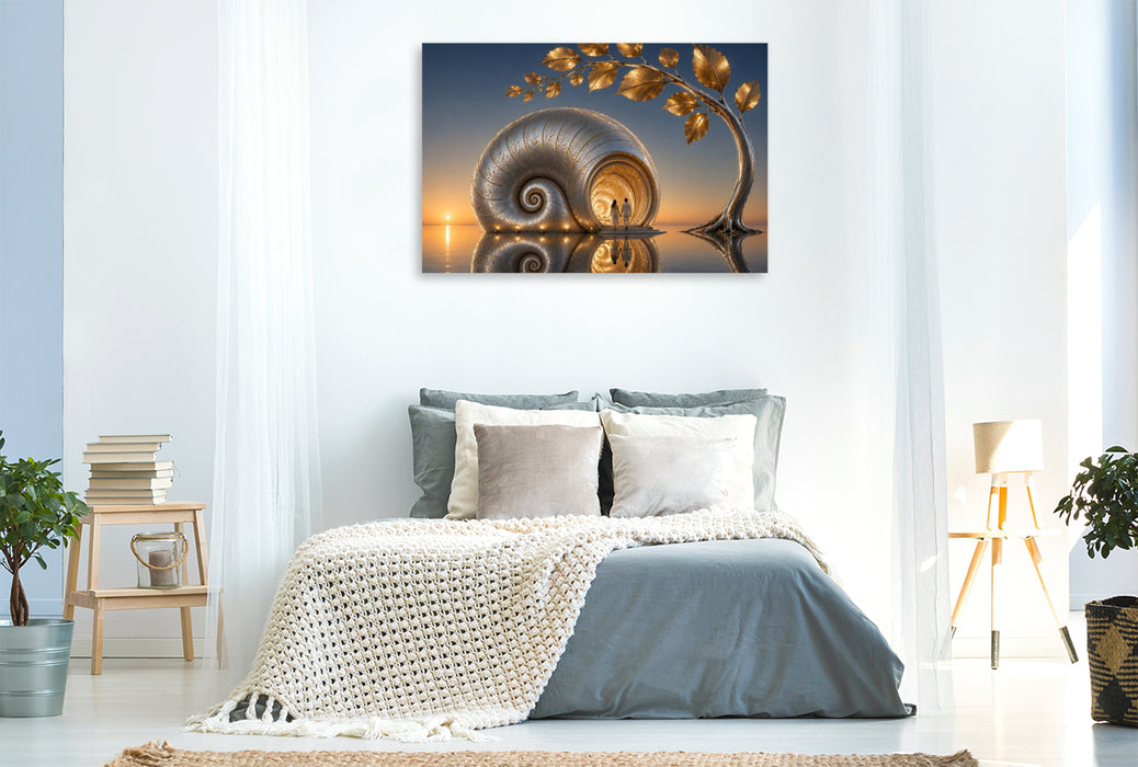 Premium Textil-Leinwand Februar