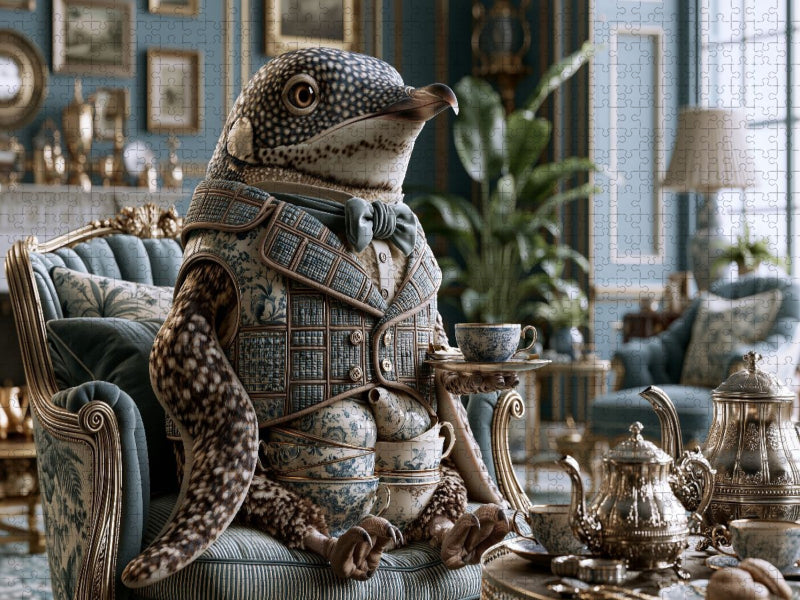 Teetassenpinguin - CALVENDO Foto-Puzzle'