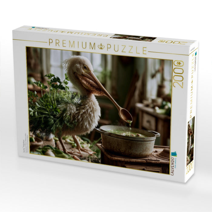 Kochlöffelpelikan - CALVENDO Foto-Puzzle'