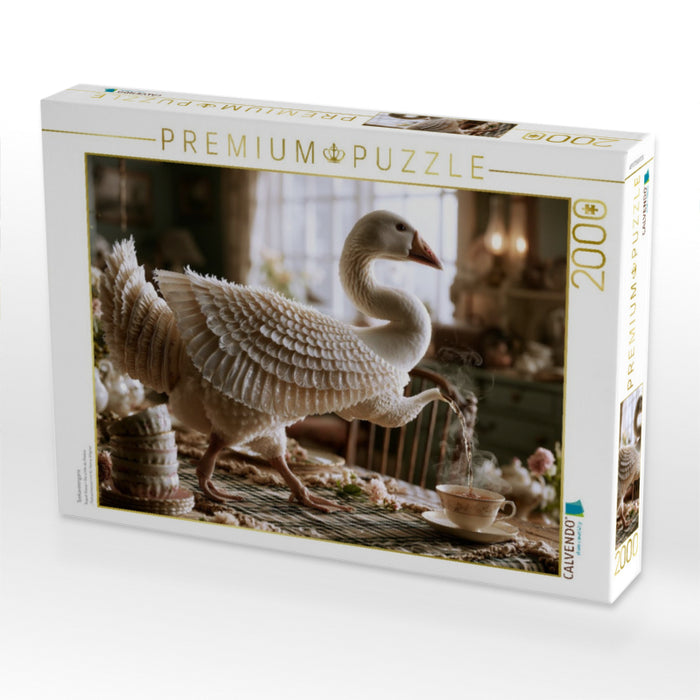 Teekannengans - CALVENDO Foto-Puzzle'