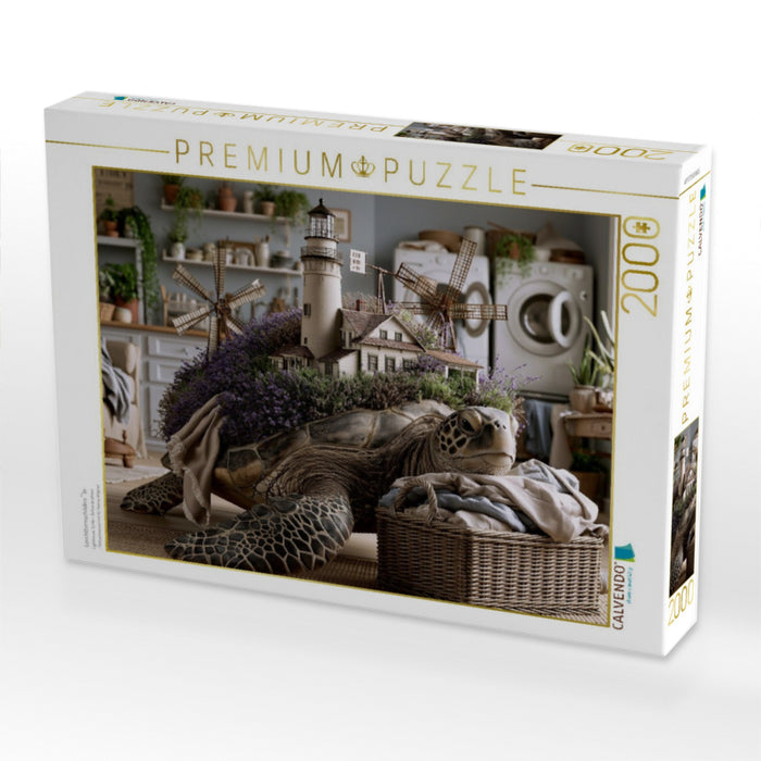 Leuchtturmschildkröte - CALVENDO Foto-Puzzle'