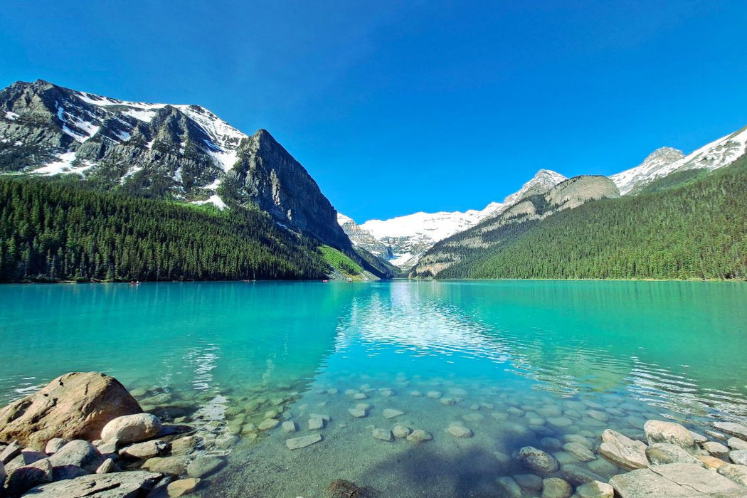 Premium Textil-Leinwand Lake Louise, Alberta