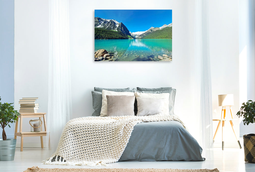 Premium Textil-Leinwand Lake Louise, Alberta