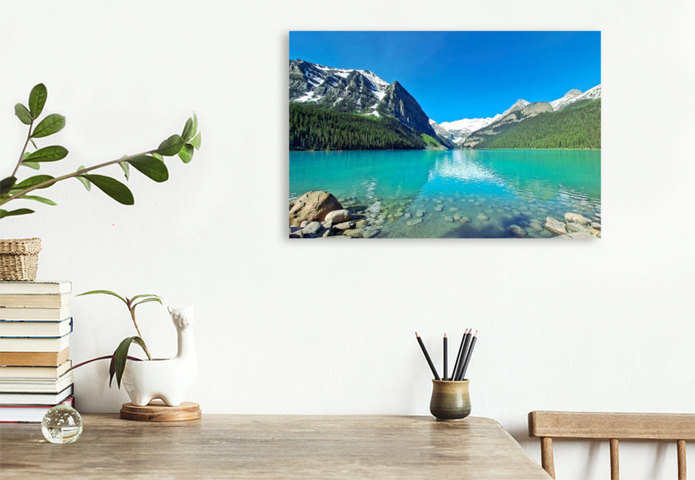 Premium Textil-Leinwand Lake Louise, Alberta