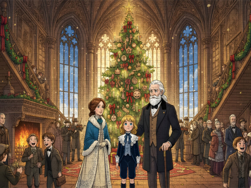 Gemeinsam feiern sie ein neues Weihnachten - CALVENDO Foto-Puzzle'