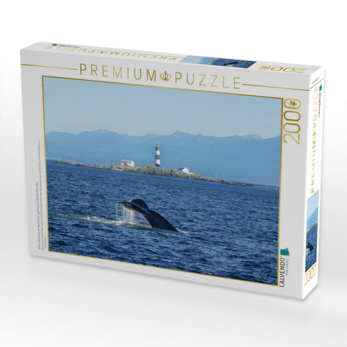 Whale Watching am Race Rocks Lighthouse in British Columbia - CALVENDO Foto-Puzzle'
