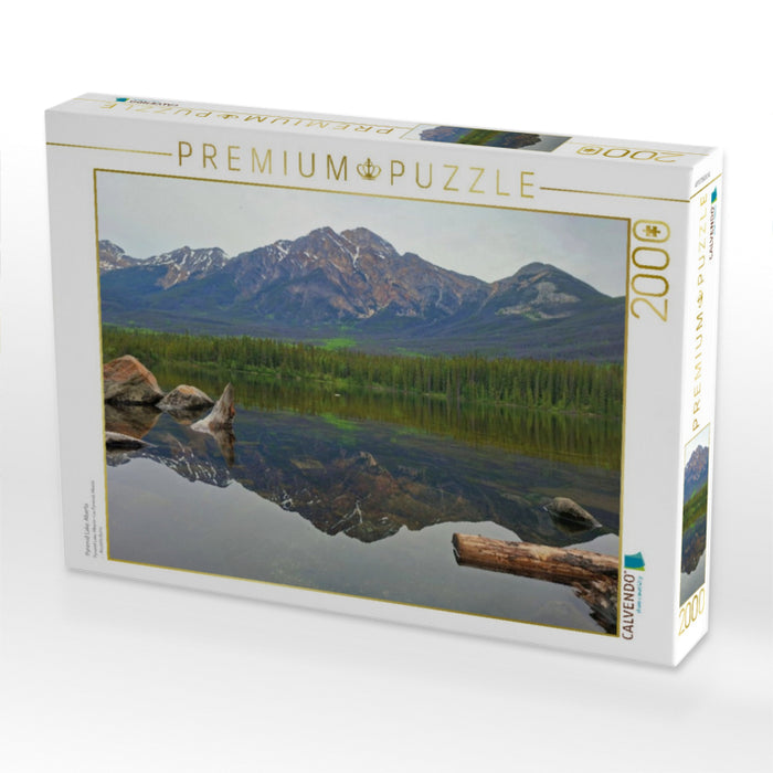 Pyramid Lake, Alberta - CALVENDO Foto-Puzzle'