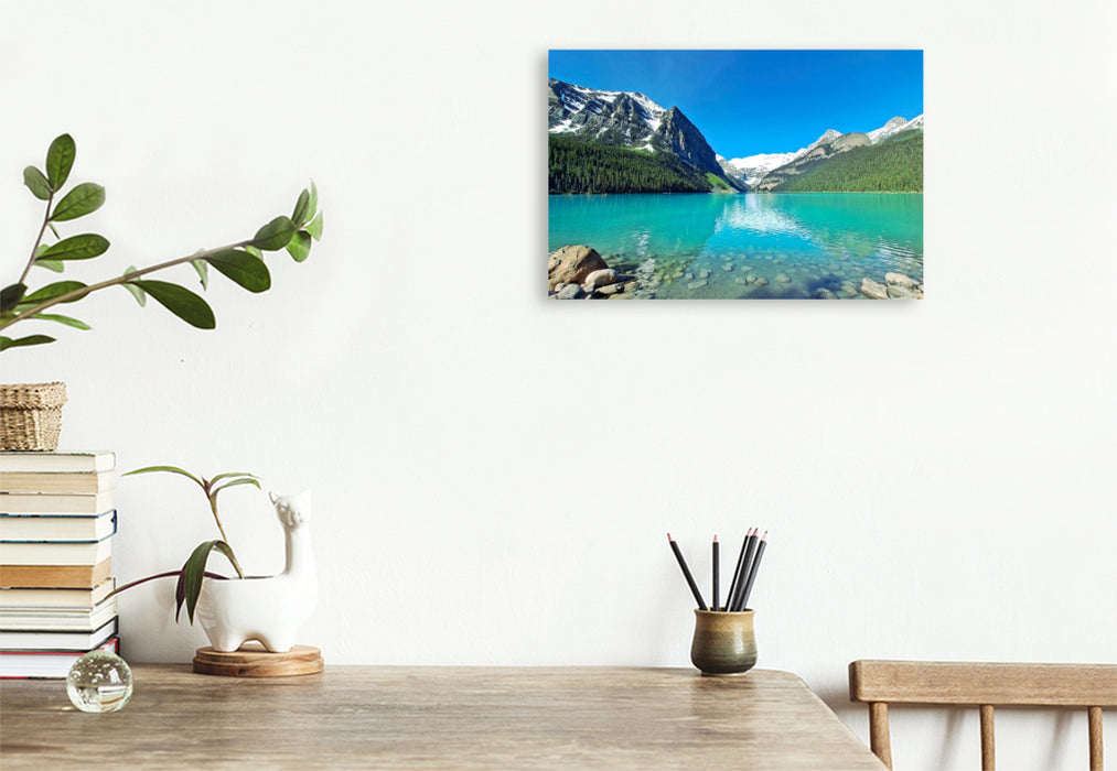Premium Textil-Leinwand Lake Louise, Alberta