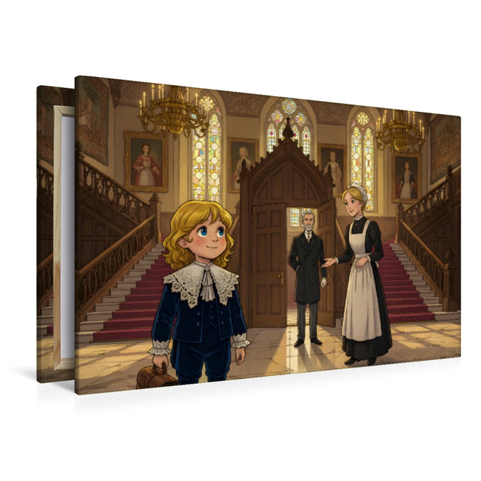 Premium Textil-Leinwand Im Schloss hält man Cedric für fremd