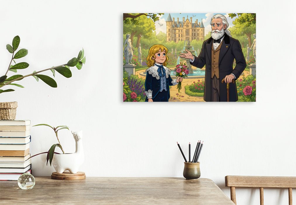 Premium Textil-Leinwand Ein Blumenstrauß verändert den Earl