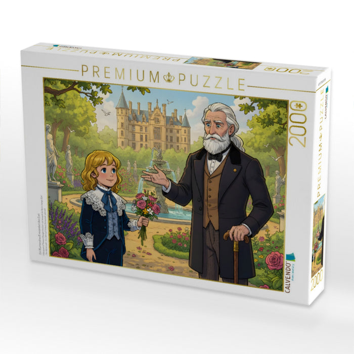 Ein Blumenstrauß verändert den Earl - CALVENDO Foto-Puzzle'