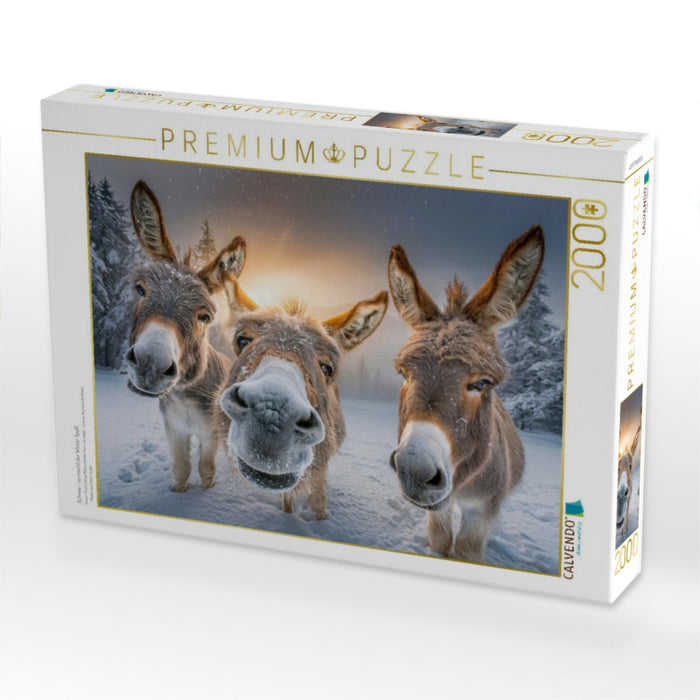 Schnee - so macht der Winter Spaß - CALVENDO Foto-Puzzle'