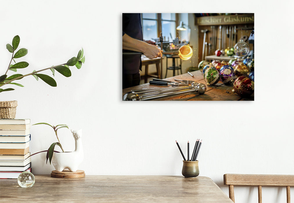 Premium Textil-Leinwand Kunstwerke, die im Morgenlicht erwachen.