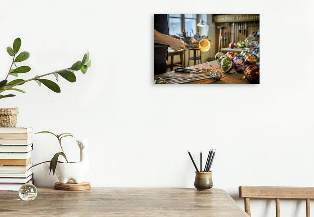 Premium Textil-Leinwand Kunstwerke, die im Morgenlicht erwachen.