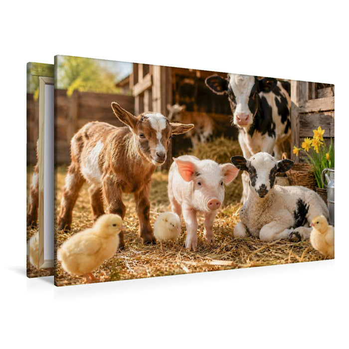 Premium Textil-Leinwand Jungtiere