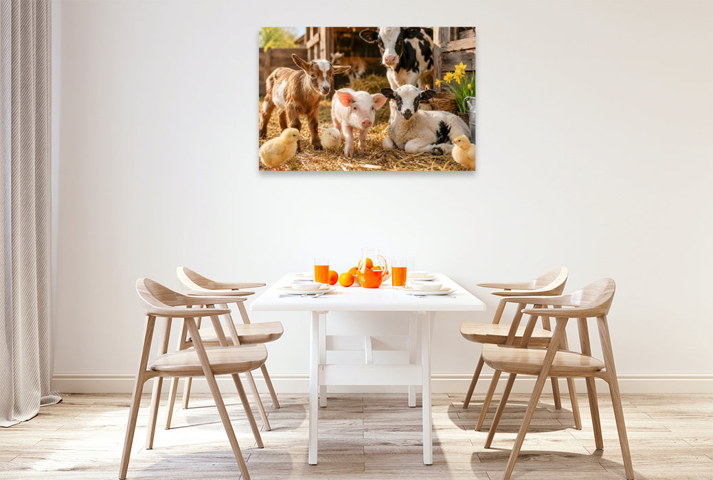 Premium Textil-Leinwand Jungtiere
