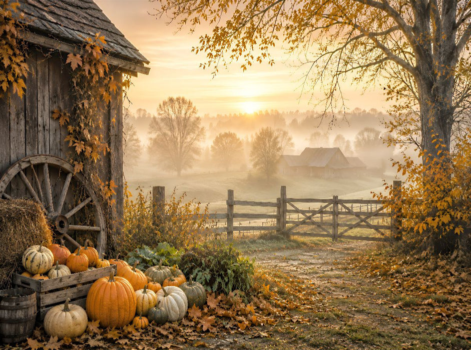 Nebel über'm Land - CALVENDO Foto-Puzzle'