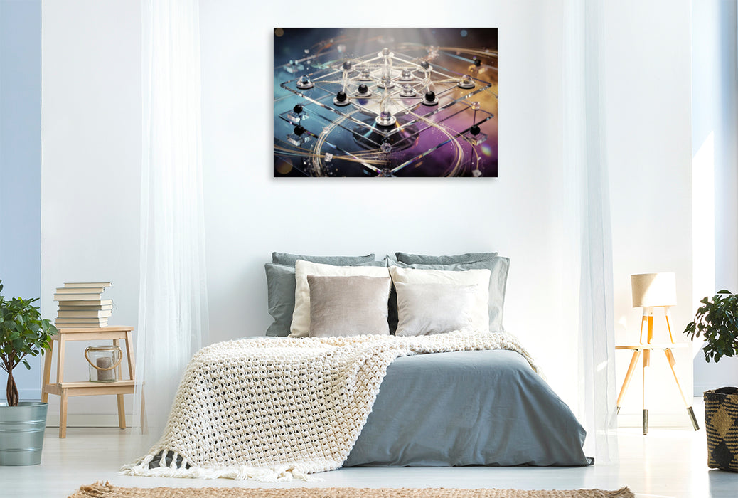 Premium Textil-Leinwand Minimalismus mit Tiefgang.