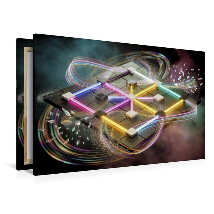 Premium Textil-Leinwand Der Kreis als Arena, und du als Taktgeber.