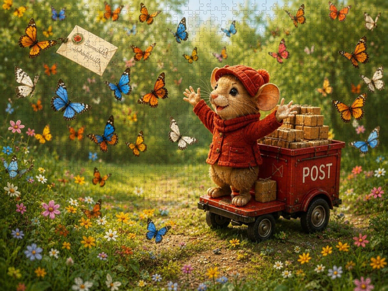 Die Schmetterlingsboten - CALVENDO Foto-Puzzle'