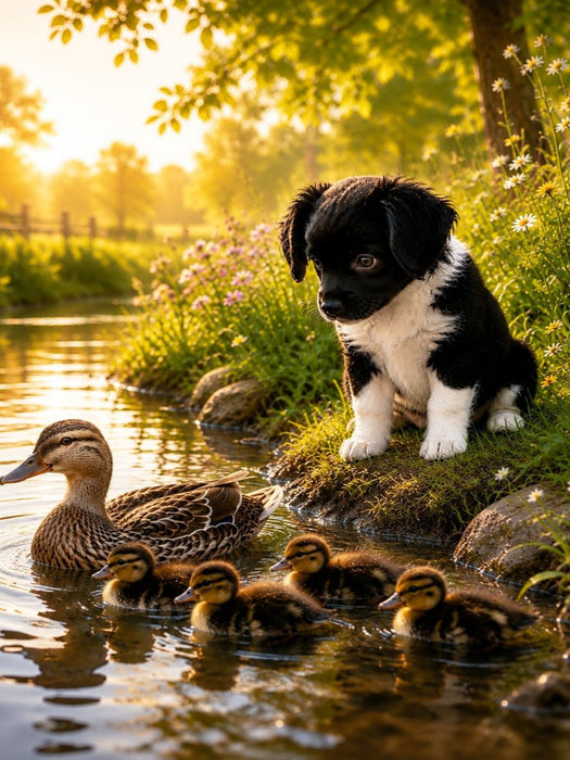 Ein Morgen am Wasser - CALVENDO Foto-Puzzle'