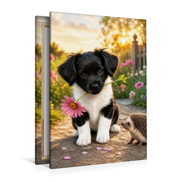 Premium Textil-Leinwand Eine Blume für dich