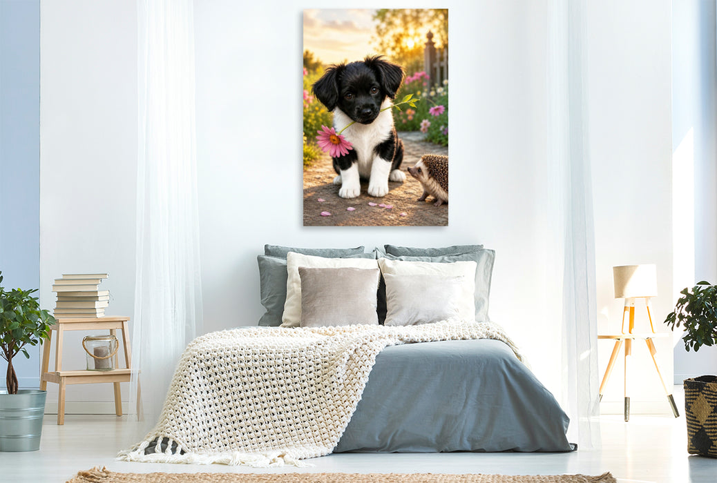 Premium Textil-Leinwand Eine Blume für dich