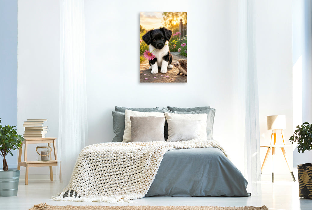 Premium Textil-Leinwand Eine Blume für dich