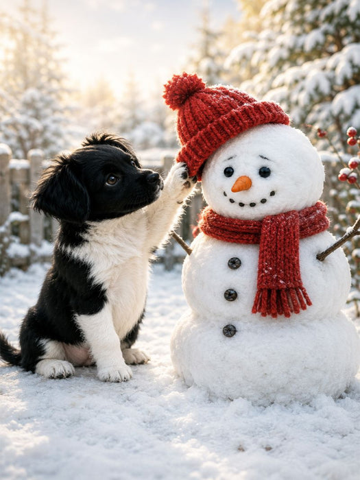Ein Lächeln im Winter - CALVENDO Foto-Puzzle'