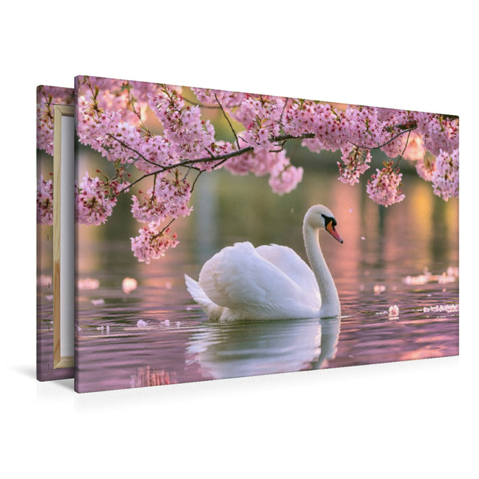Premium Textil-Leinwand Mit dem Frühling erwacht die Eleganz