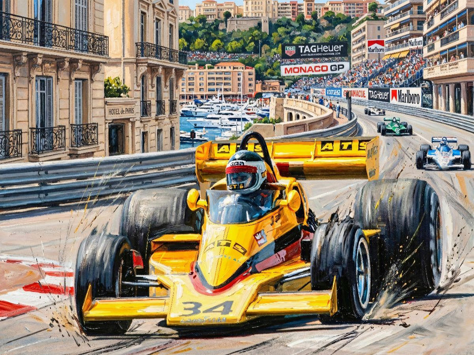 Der Franzose Jean-Pierre Jarier ging 1977 und 1978 für das deutsche Team ATS in der Formel 1 an den Start. - CALVENDO Foto-Puzzle'