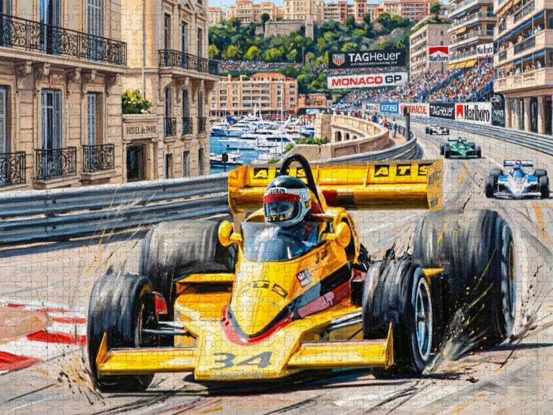 Der Franzose Jean-Pierre Jarier ging 1977 und 1978 für das deutsche Team ATS in der Formel 1 an den Start. - CALVENDO Foto-Puzzle'