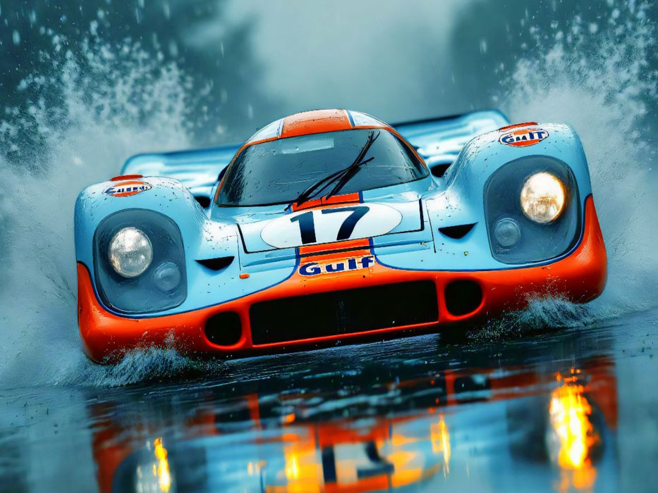 Bei den 24 Stunden von Le Mans 1970 fuhr Porsche die komplette Konkurrenz in Grund und Boden. - CALVENDO Foto-Puzzle'