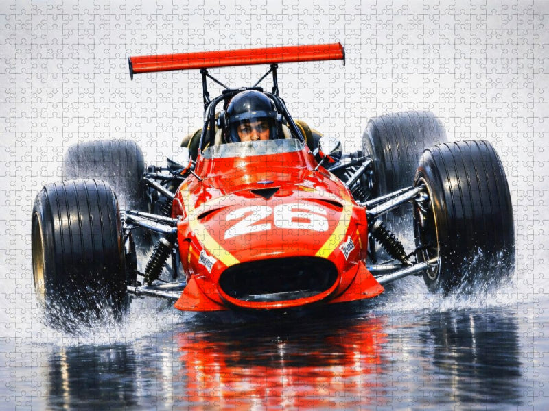 Granp Prix von Rouen 1968 - Siege für Jacky Ickx - CALVENDO Foto-Puzzle'