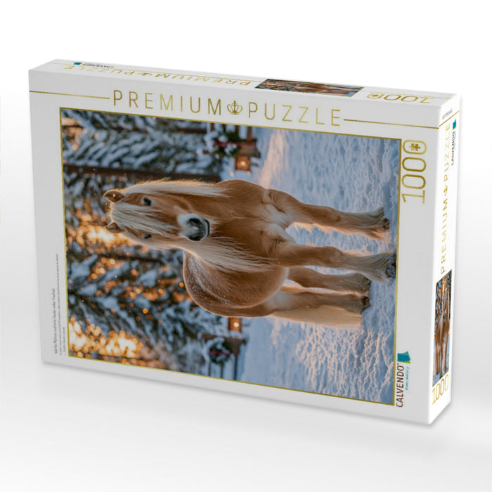 Weiße Mähne und eine Seele voller Freiheit - CALVENDO Foto-Puzzle'