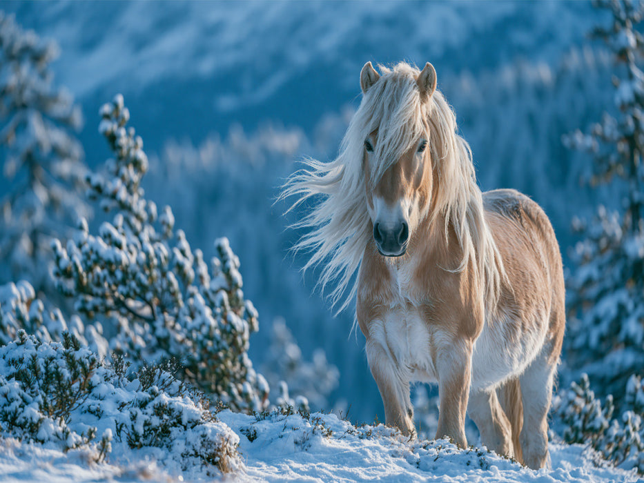 Trage den Winter mit Würde und wärme im Herzen - CALVENDO Foto-Puzzle'