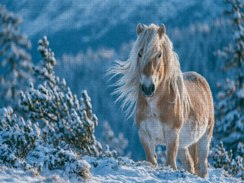 Trage den Winter mit Würde und wärme im Herzen - CALVENDO Foto-Puzzle'