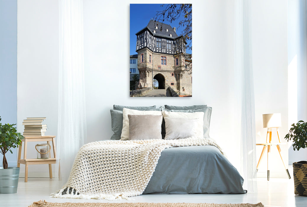 Premium Textil-Leinwand Burgtor