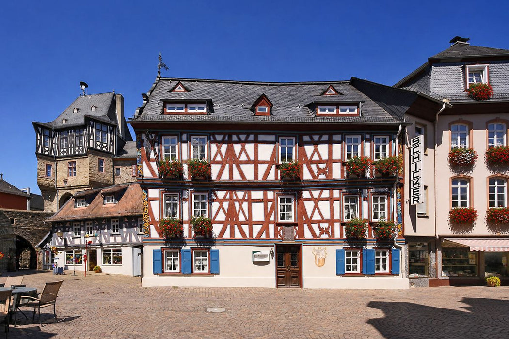 Premium Textil-Leinwand König-Adolf-Platz