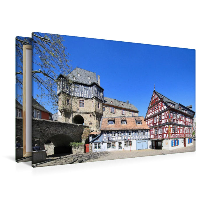 Premium Textil-Leinwand Burgtor und Himmelsgasse