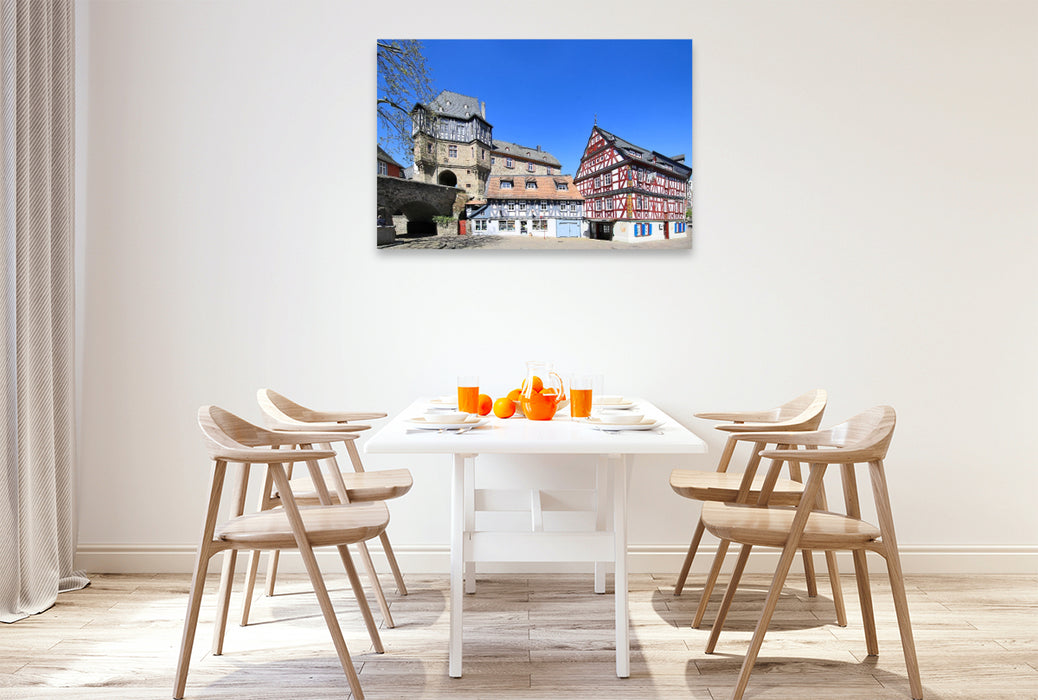 Premium Textil-Leinwand Burgtor und Himmelsgasse