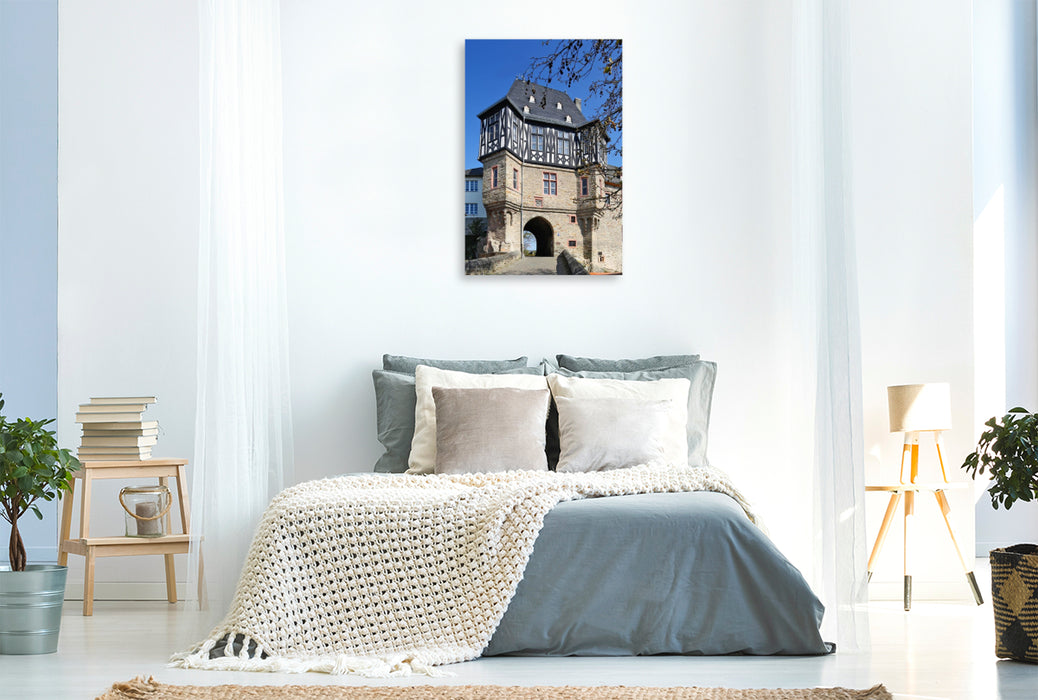 Premium Textil-Leinwand Burgtor