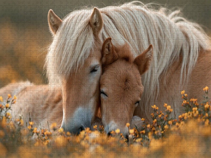 Liebe braucht keine Worte, es genügt ein sanfter Blick - CALVENDO Foto-Puzzle'