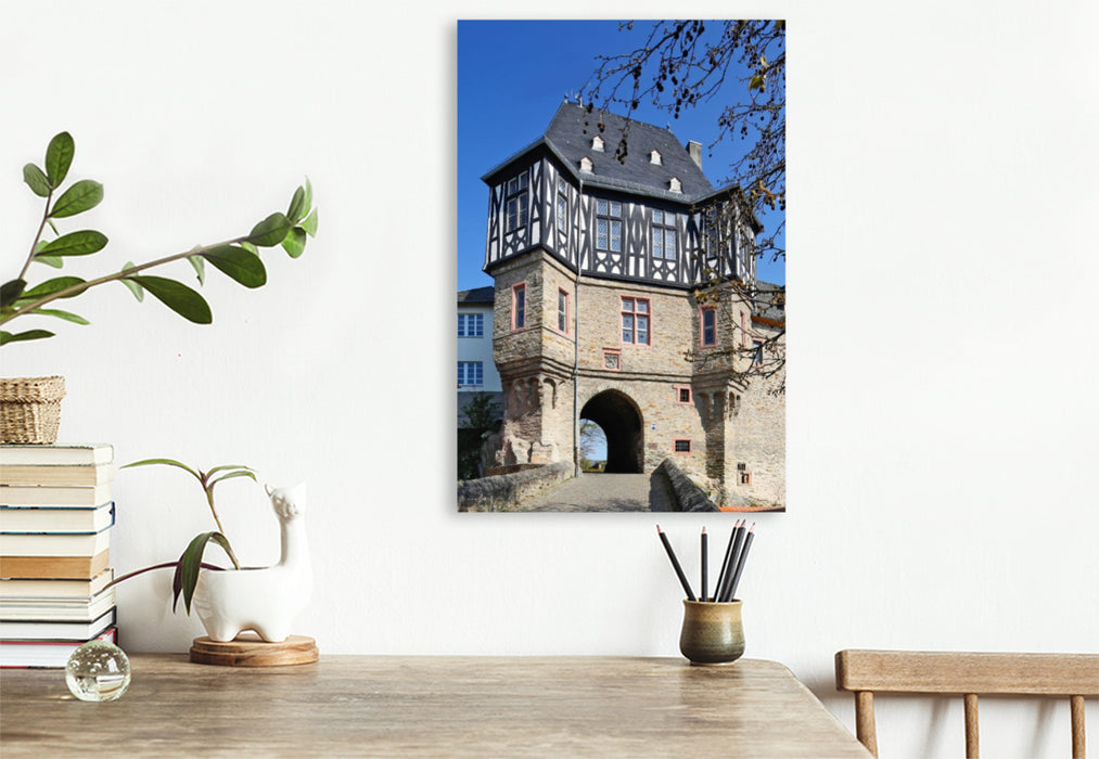 Premium Textil-Leinwand Burgtor