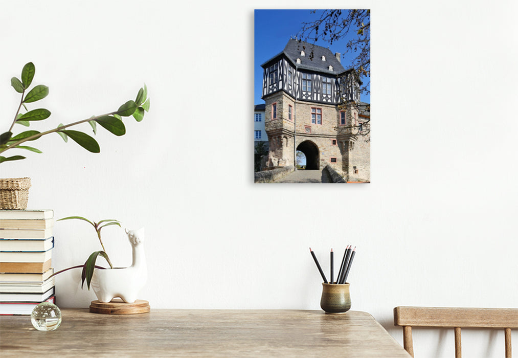 Premium Textil-Leinwand Burgtor