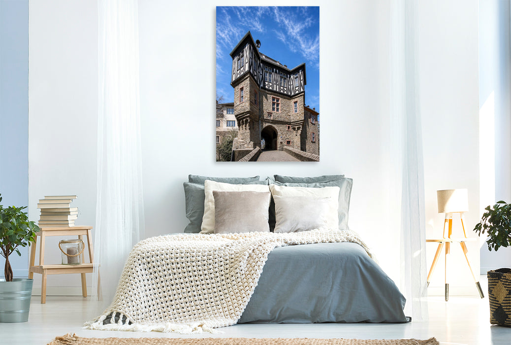 Premium Textil-Leinwand Burgtor