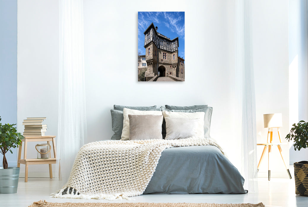 Premium Textil-Leinwand Burgtor