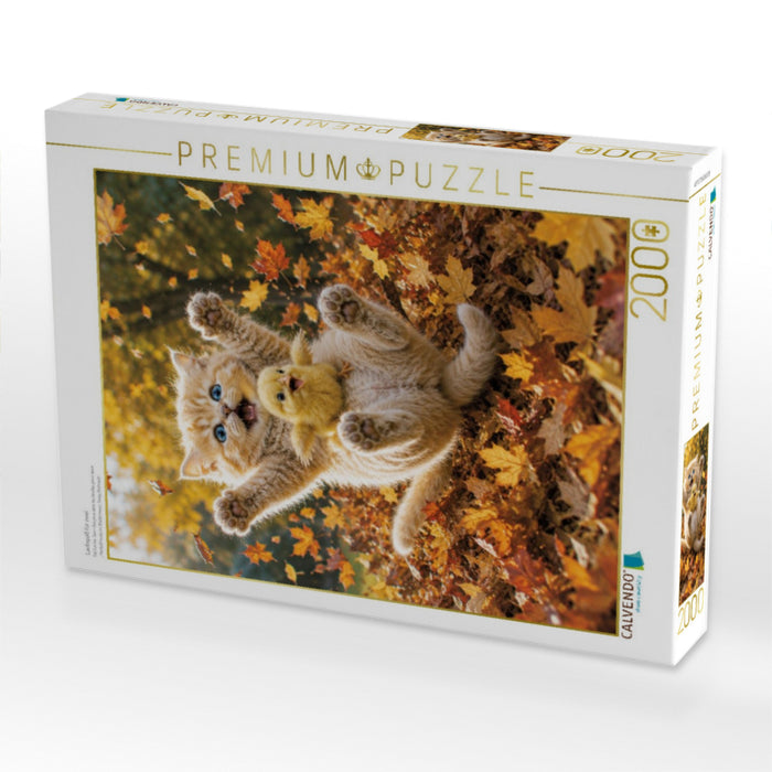 Laubspaß für zwei - CALVENDO Foto-Puzzle'