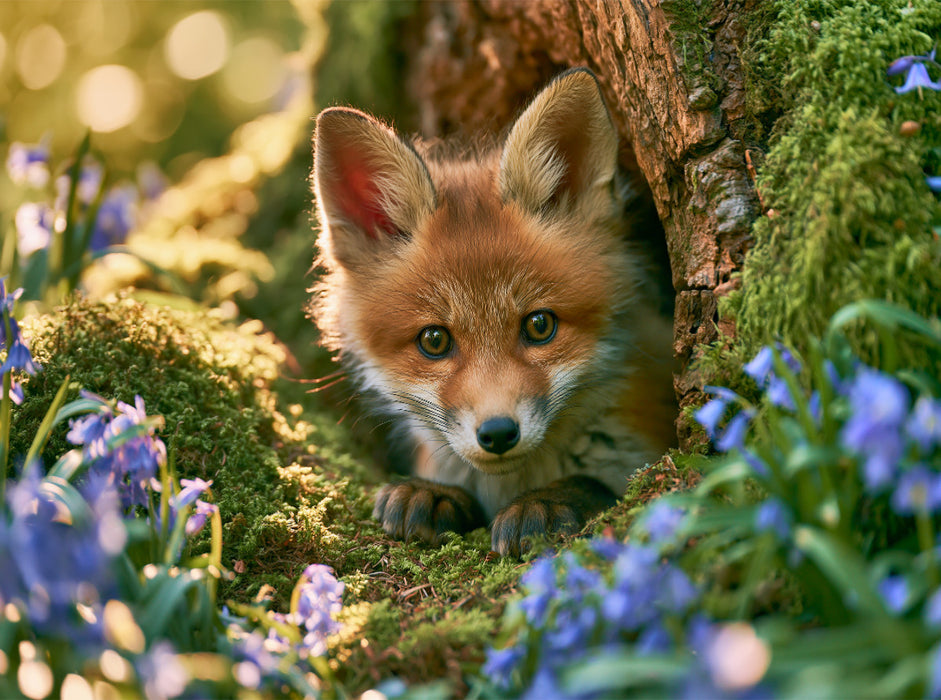 Zwischen Blüten zeigt sich das Leben - CALVENDO Foto-Puzzle'